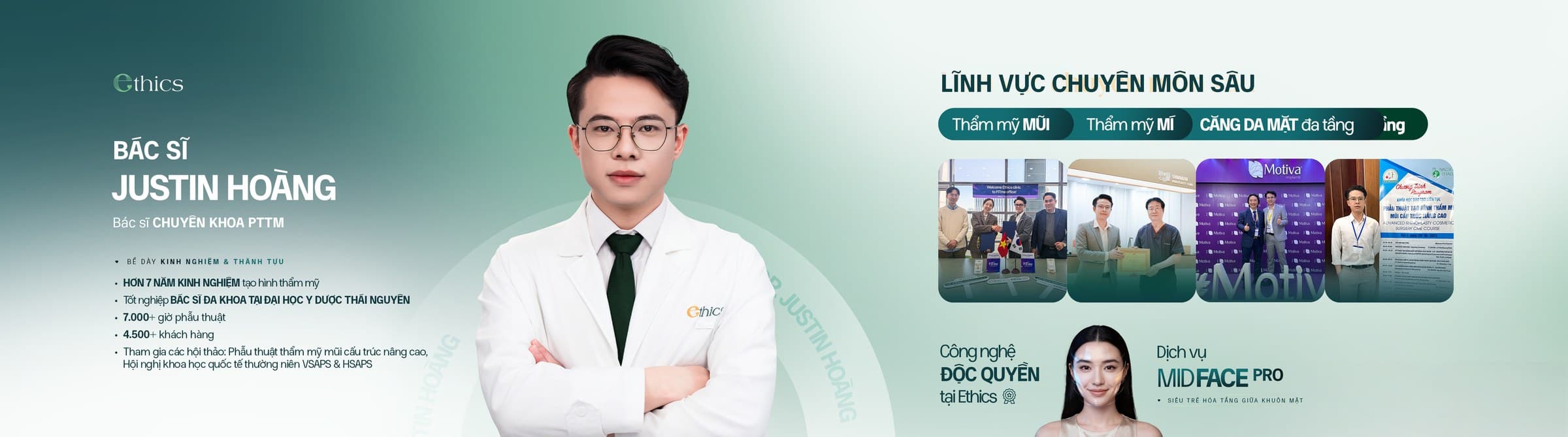 Hồ sơ chuyên môn Dr Justin Hoàng