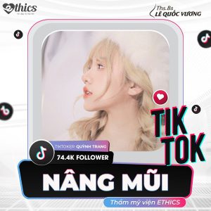 Hot Tiktoker Quỳnh Trang Nâng Mũi